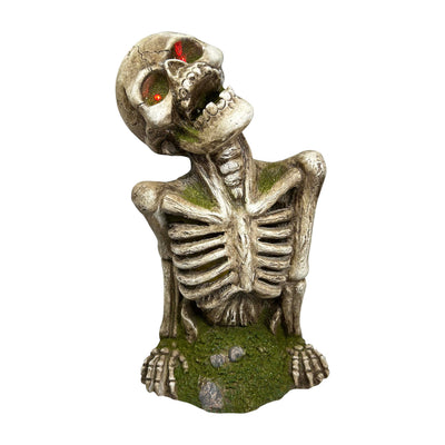 Ceramic Skeleton with LED Lighting - 21" Tall