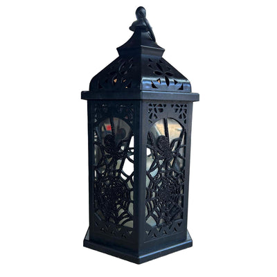 Halloween Lantern with LED Lighting - 12" Tall