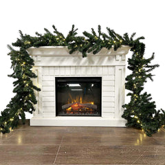 Faux Multi Color Lighted Noble Garland - 9'