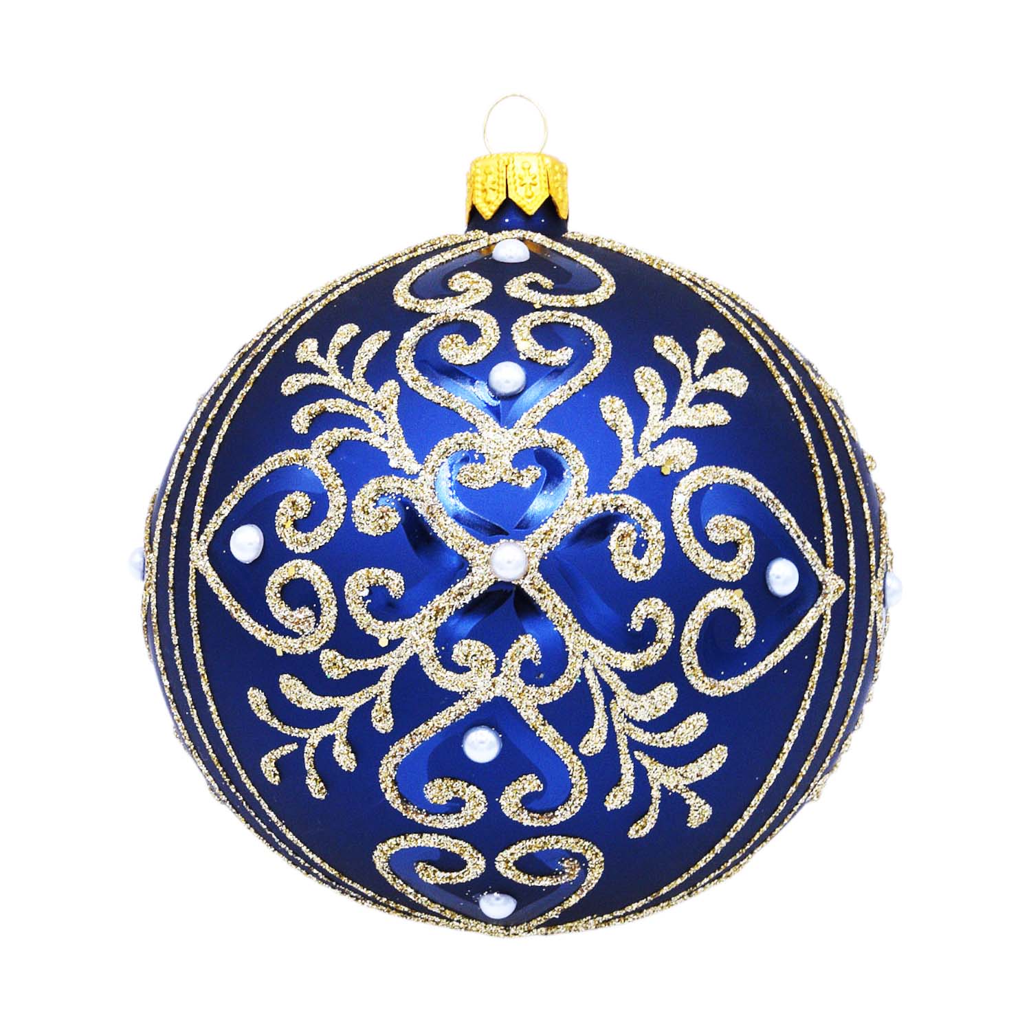 Cobalt Snowflake Ornament 6" Roger's Gardens