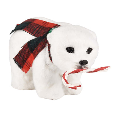 Polar Bear with Candy Cane