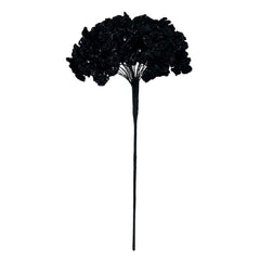 Silk Black Hydrangea Stem
