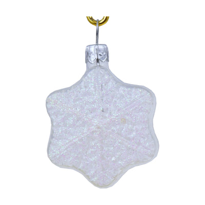 Mini Clear Snowflake Ornament - 2"