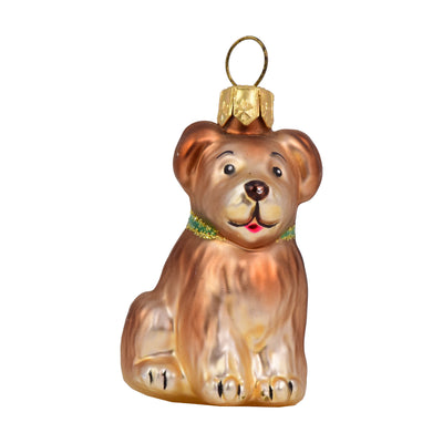 Mini Sitting Dog Ornament - 2"