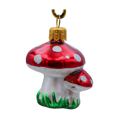 Mini Double Mushroom Ornament - 2