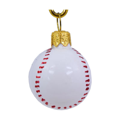 Mini Baseball Ornament - 2"