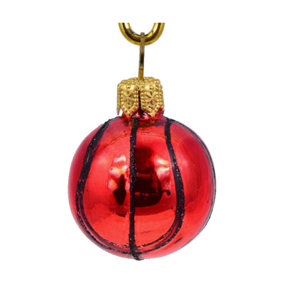 Mini Basketball Ornament - 2"