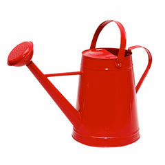 Red Metal Watering Can - 1.2gal