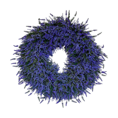 Faux Purple Lavender Wreath - 30"