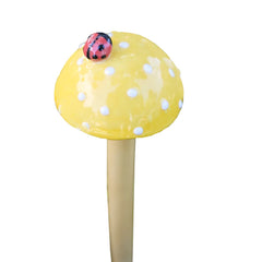 Toadstool with Ladybug Garden Spike