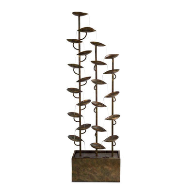 Cascading Triple Leaves Fountain with Pump - 65" Tall