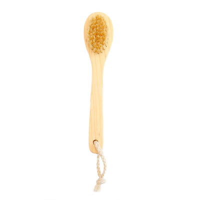 wooden bath brush with all natural bristles