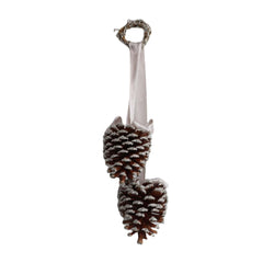 Double Hang Pinecone Oyster Ribbon