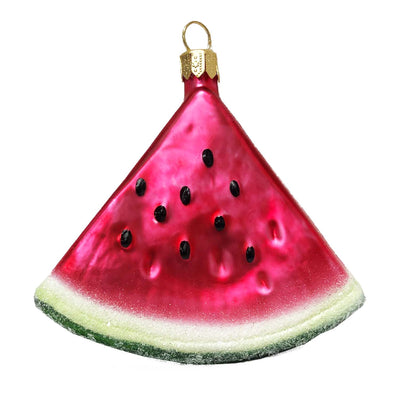Frosted Watermelon Slice Ornament