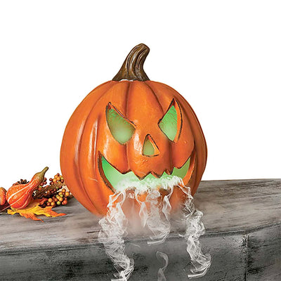 Smouldering Pumpkin with LED Lighting - 14"