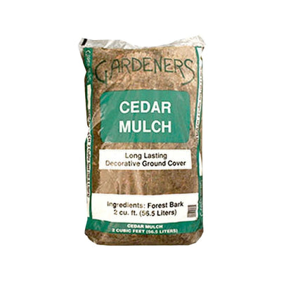 Shredded Cedar Mulch - 2 CuFt